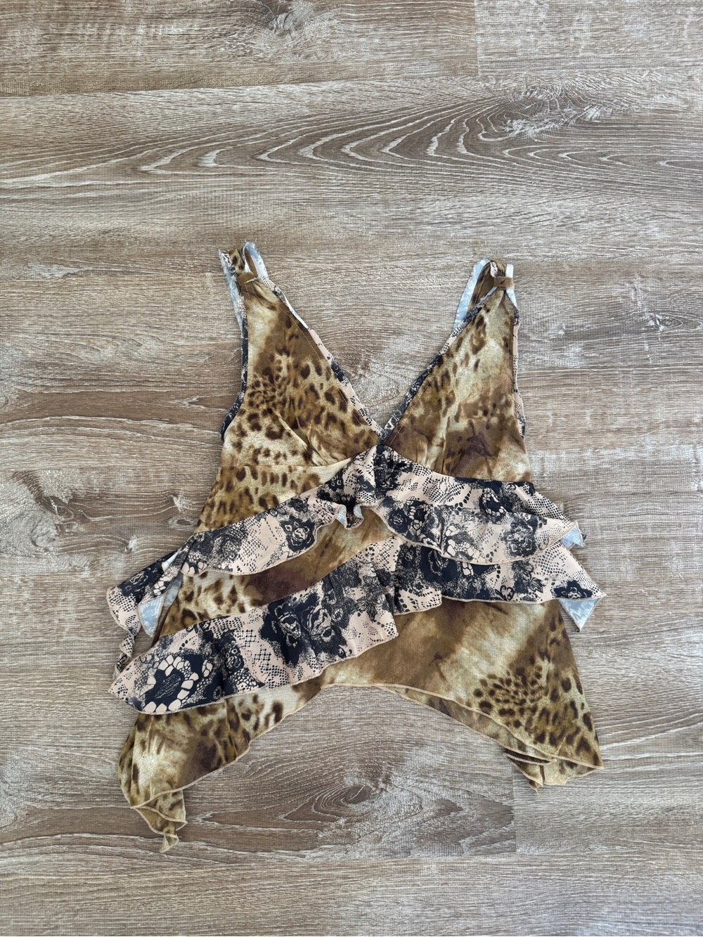 Animal print flowy top